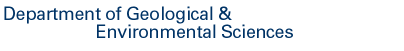 Department of Geological & Environmental Sciences