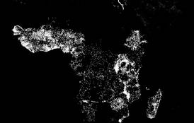 nighttime lights in Africa