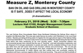 Town Hall Meeting Measure Z, Monterey County - Stanford ERE