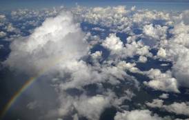 Rainbow over clouds