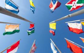 Flags from numerous different countries 