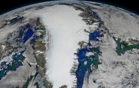 Greenland satellite image