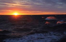 Sunset in Antarctica 