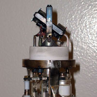 700 C magic-angle spinning NMR probe in our lab, from Doty Scientific, Inc.