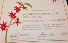 margot gerritsen professor of the year award