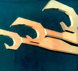 Three flying can-openers